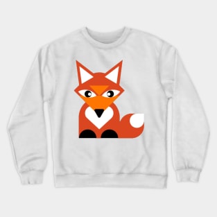 Cute fox digital art, vector art for children and for fox lovers Crewneck Sweatshirt